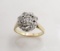 14KY and White Gold Diamond Ring