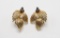 Dankner 14KY Gold Sapphire and Diamond Earrings