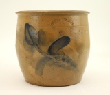 Blue Decorated Stoneware Crock