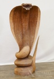 Hand Carved Wooden Cobra