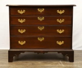 New England Chippendale Birch Chest of Drawers