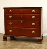 New England Chippendale Cherrywood Chest of Drawers
