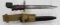 British No. 7 Sten Bayonet, Scabbard, and Frog.