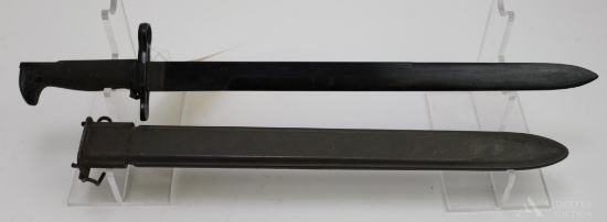 USN MKI Training Bayonet and Scabbard.