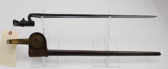 US 1873 Springfield Bayonet and Scabbard.