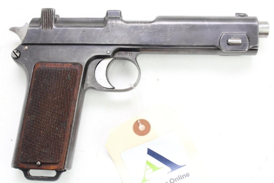 Steyr Hahn 1912 Semi Automatic Pistol.