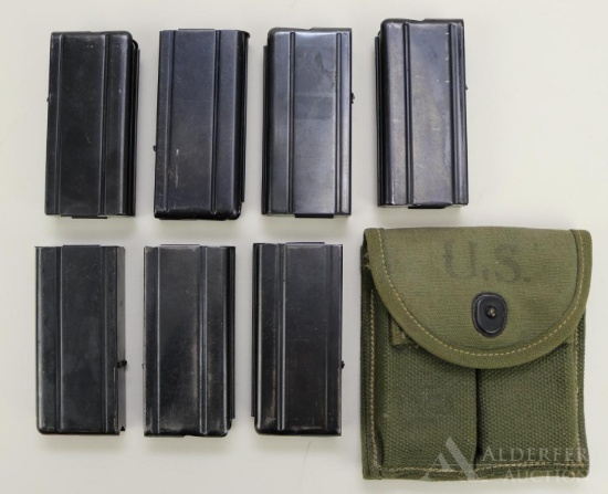 7 M1 Carbine 15 round Magazines and Pouch.