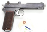 Steyr Hahn 1912 Semi Automatic Pistol.