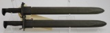 Lot of 2 USN MKI Training Bayonets and Scabbards- 16