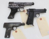 Lot of 3 pistols.