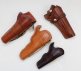 Lot of 4 Leather Holsters.