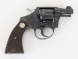 Colt Bankers Special double action revolver.