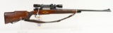 Mauser M98 sporterized bolt action rifle.