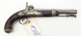 R. Johnson US 1843 Percussion conversion pistol.