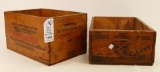 Lot of 2 Wood Ammo Crates.