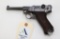 Mauser P08 Luger semi-automatic pistol.