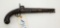 S. North 1819 US flintlock pistol converted to percussion.