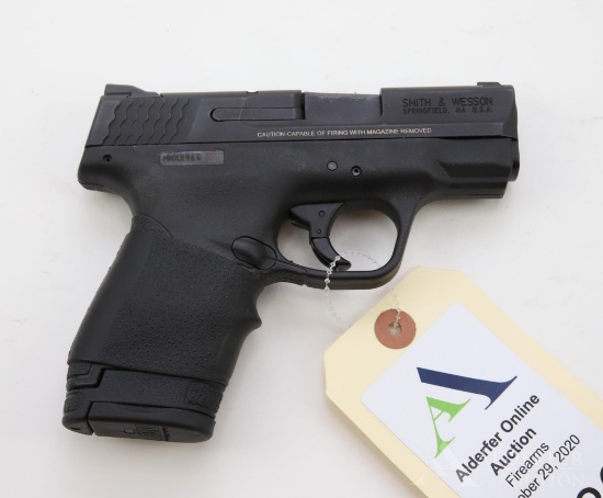 Smith & Wesson M&P 9 Shield semi-automatic pistol.