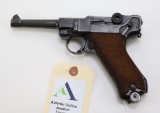 Mauser P08 Luger semi-automatic pistol.