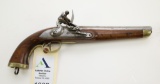 Large bore Cavalry style flintlock pistol.