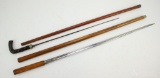 Grouping of 2 Sword canes.