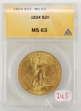 $20 ST. GAUDENS GOLD