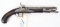 Antique Flintlock to Percussion conversion pistol