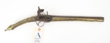 Ottoman Brass stocked Rat Tail Miquelet pistol