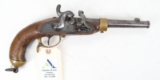 Rare SUHL Prussian 1852 Border Guard percussion pistol