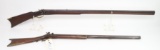 Lot of 2 heavy barrel Percussion rifles