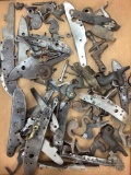 Lot of antique rifle lock parts