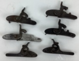 Lot of antique rifle locks