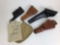 Lot of 4 Leather Holsters