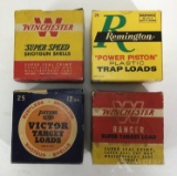 Vintage 12 Gauge Ammo Boxes and Ammo