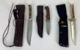Puma Fixed Blade Knives with Sheaths (3)