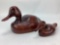 Wood Carved Duck Decoys (2)