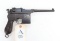 Mauser C96 Broomhandle Semi Automatic Pistol