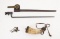 US 1873 Trapdoor Bayonet and Powder Horn