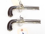 Matched Pair of Sharpe Percussion Dueling Pistols
