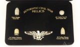 Cased Set Of Authentic Civil War Bullets