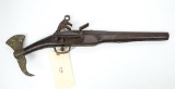 Antique Non Firing Dog Lock Pistol/Battle Ax