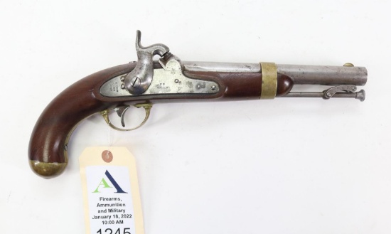 H. Aston Model 1842 Percussion Pistol
