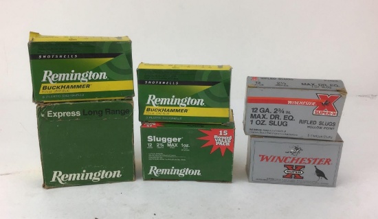 12 Gauge Slugs and Shotshell Ammo Assorted