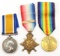 British World War One Medal Trio-6th Dragoon Guards