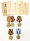 Soviet World War II Medals-With Award Booklets