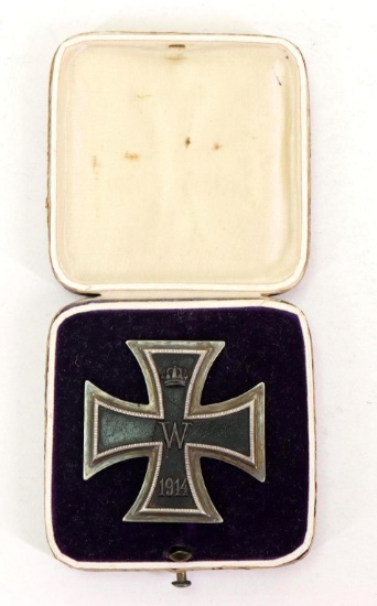 Cased German World War I Iron Cross 1st Class