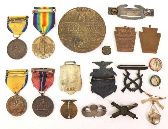 United States Military Medals, Pins & Insignia-Late 19th/Early 20th Century