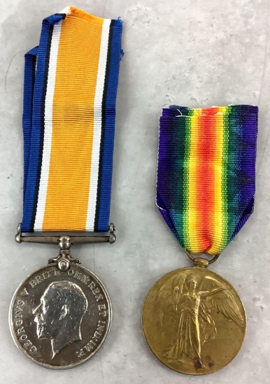 British World War One Medal Pair, Pins & Documents-31st Canadian Infantry