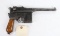 Mauser Oberndorf C96 Broom Handle Semi Automatic Pistol