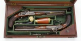 Sweet Antique Cased Pair of Purdey Dueling Pistols